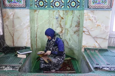 غبارروبی و عطرافشانی مسجد جامع سعدی شیراز‎‎