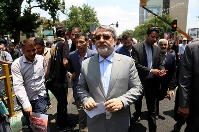 حضور عبدالرضا رحمانی فضلی، وزیر کشور در راهپیمایی روز جهانی قدس در تهران