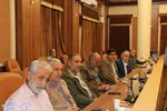 نشست مشترک رئیس دانشگاه مازندران با اعضای دفتر حفظ آثار و نشر ارزش‌های دفاع مقدس شهرستان بابلس