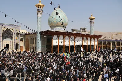مراسم سوگواری اربعین حسینی در آستان مطهر حضرت شاهچراغ(ع) در شیراز