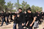 آیین نخل گردانی ظهر عاشورا در شاهدیه یزد
