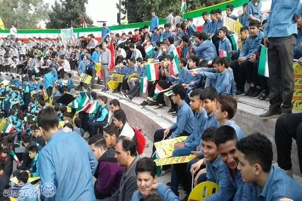 راهپیمایی سراسری یوم‌الله سیزدهم ابان ماه در ساری