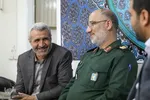 حضور فرمانده سپاه روح‌الله و مدیرکل حفظ آثار استان مرکزی در ایکنا بمناسبت روز خبرنگار