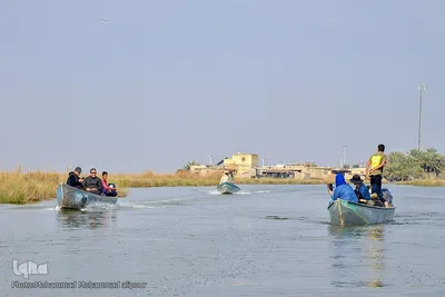 پیوند آب و آسمان در تالاب شادگان