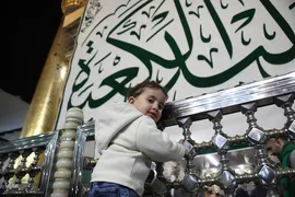 حرم امیرالمومنین علی(ع) در شب ولادت آن حضرت