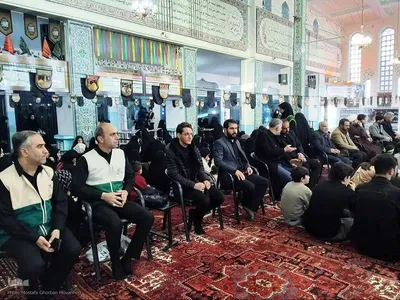 عزاداری و اجتماع حماسی نوجوانان و جوانان امام رضایی در اهر