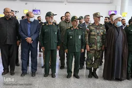 استقبال از پیکر ۳ شهید تازه تفحص شده دفاع مقدس در شیراز‎‎