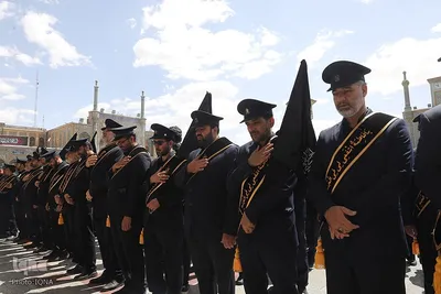 عزاداری خادمان حضرت معصومه در روز شهادت امام جواد(ع)