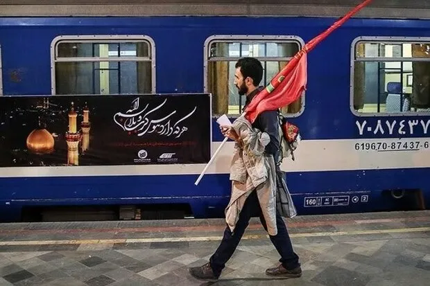 ۸۷۶ قطار برای جابه‌جایی زائران اربعین ساماندهی شد