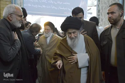 مراسم چهلمین روز ارتحال آیت الله شاه آبادی در قم