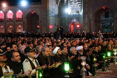 شام غریبان امام حسین(ع) در حرم رضوی