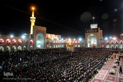 مراسم شام غریبان امام رضا(ع) در حرم مطهر رضوی
