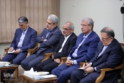 دیدار رئیس‌جمهور و اعضای هیئت دولت با رهبر انقلاب
