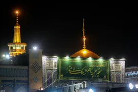 حرم مطهر رضوی در شب عید غدیر