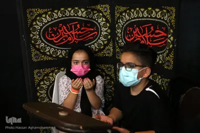 مراسم عزاداری شب تاسوعای حسینی در تکیه نفرآباد شهر ری