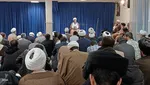 دیدار طلاب و علمای همدانی مقیم قم با ایت الله نوری همدانی‎