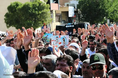 تشییع شهید مدافع حرم ابراهیم رشید‎ در قم
