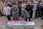 مراسم تشییع پیکر مطهر سروان شهید«رضا کریمی»
