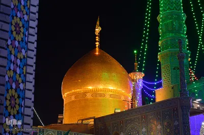 حرم کریمه اهل بیت(س) در شب میلاد جواد الائمه(ع)