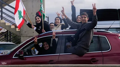 بازگشت مردم جنوب لبنان به خانه پس از آتش بس 