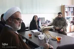 بازدید مسئول دفتر نمایندگی ولی‌فقیه در سپاه روح‌الله استان از ایکنا مرکزی/عکاس:زهرا بهرامی