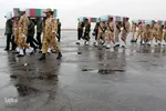 ورود پیکر 10 شهید گمنام به کرمان