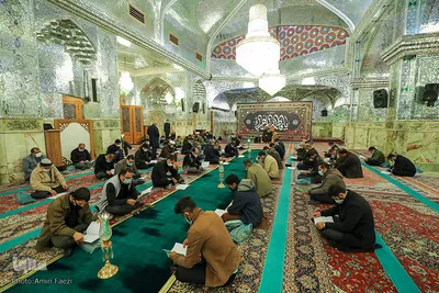 مراسم قرائت خطبه فدکیه در حرم شاهچراغ (ع)