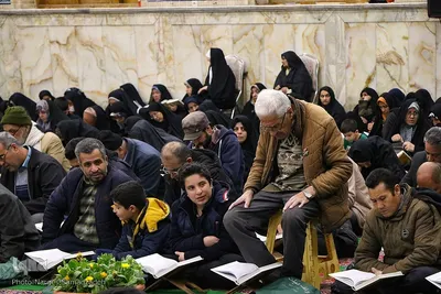 آیین جز‌ءخوانی قرآن در حسینیه رضوی اصفهان