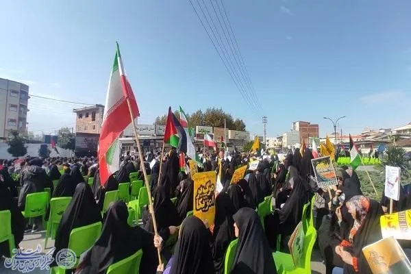 اجتماع ضد صهیونیستی دانشجویان مازندران در بابلسر