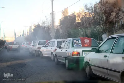 راهپیمایی خودرویی به مناسبت سالگرد شهادت سردار شهید حاج قاسم سلیمانی در یزد‎