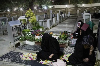 مراسم احیای نوزدهم ماه مبارک رمضان در آستان مطهر امامزاده سید جعفر محمد(ع) یزد
