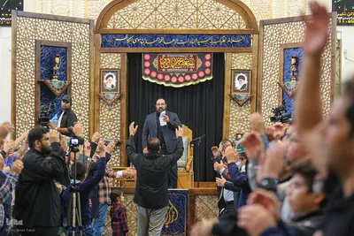 مراسم عزداری شب شهادت امام جعفر صادق علیه السلام در سوّمین حرم اهل‌بیت علیهم السلام‎
