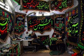 پرچم‌دوزی؛ نماد خلاقیت و عشق هنرمند ایرانی به اهل بیت‌(ع)‎‎