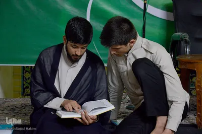مراسم اعتکاف در مسجد جامع قم