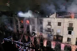 Un incendie se déclare près de la mosquée Al-Hussein au Caire