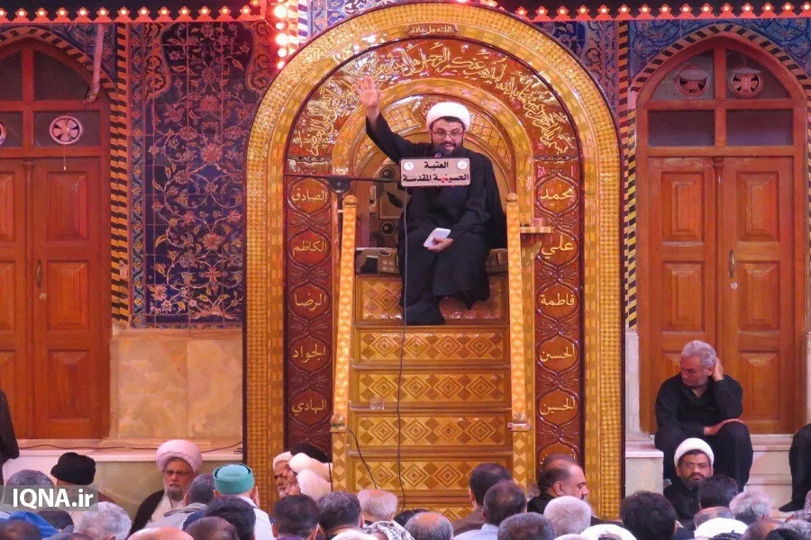 سخنرانی حجت‌الاسلام صابری اراکی در حرم سیدالشهدا(ع)