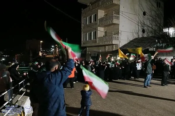 بیعت و خونخواهی مردم سنگده در شب چهارم فروردین
