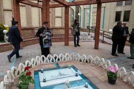 مراسم تجدید عهد هنرمندان با سردار آسمانی