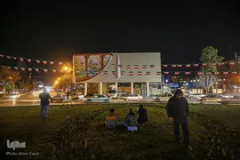رونمایی از دیوارنگاره میدان امام حسین(ع) شیراز