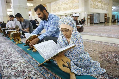 ترتیل خوانی قرآن کریم در حرم مطهر حضرت معصومه (س) قم 