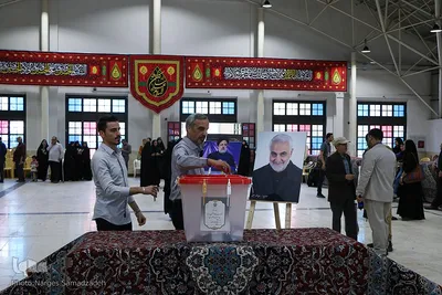 شور انتخابات در گلستان شهدای اصفهان