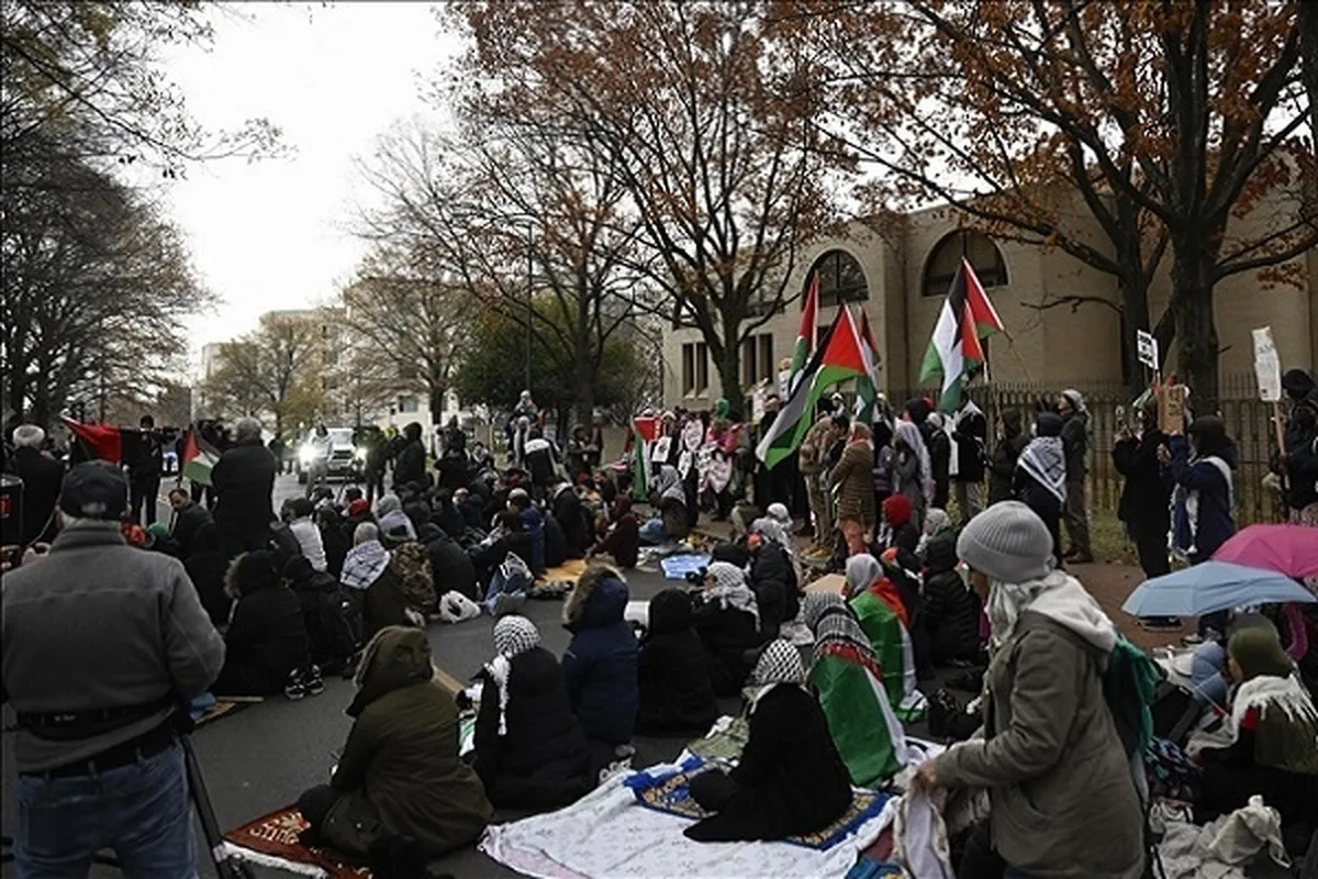 Marekani: Waandamanaji wanaounga mkono Palestina wasali nje ya ubalozi wa Israel