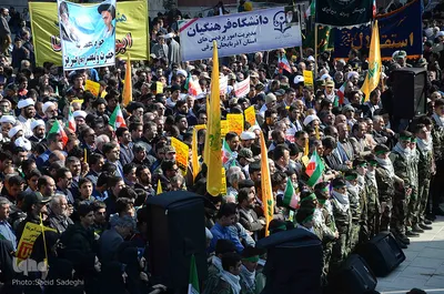مراسم راهپیمایی ۱۳ آبان در تبریز