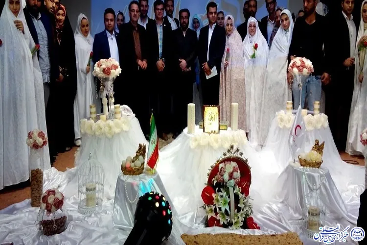 حضور 30 نوعروس در جشن سالروز ازدواج امام علی(ع) و حضرت فاطمه(س)