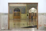 اولین برف زمستانی در قم