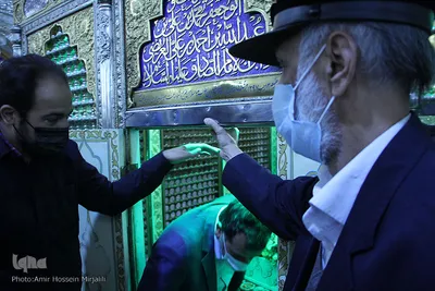 غبار روبی امامزاده جعفر (ع) یزد به مناسبت میلاد حضرت زینب کبری (س)‎‎