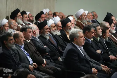 دیدار مسئولان نظام و میهمانان کنفرانس وحدت اسلامى‌ با رهبر انقلاب
