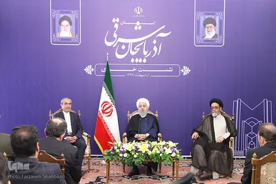حسن روحانی رئیس جمهور در تبریز