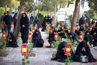 گلزار شهدای تهران، در روز شهادت امام رئوف