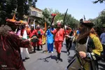آیین خیمه‌سوزان ظهر عاشورا در شیراز